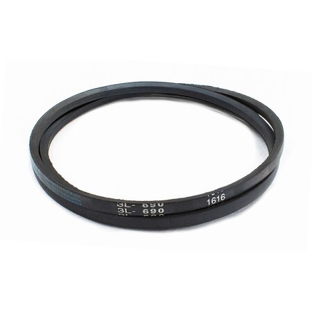 D&D 3L690 FHP V-Belt, 69 in Outside Length, 3/8 in Top Width, 7/32 in Thickness, 1 Ribs 3L690